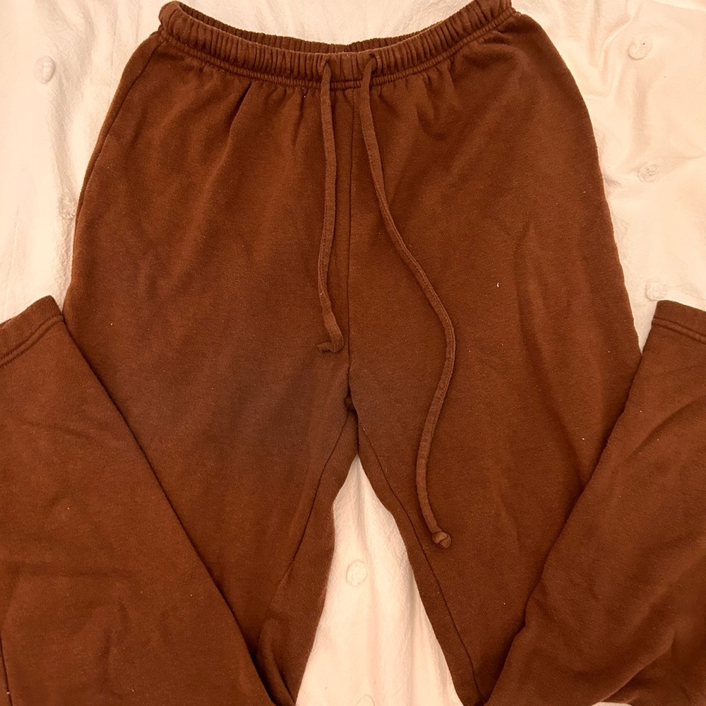 Brown sweatpants